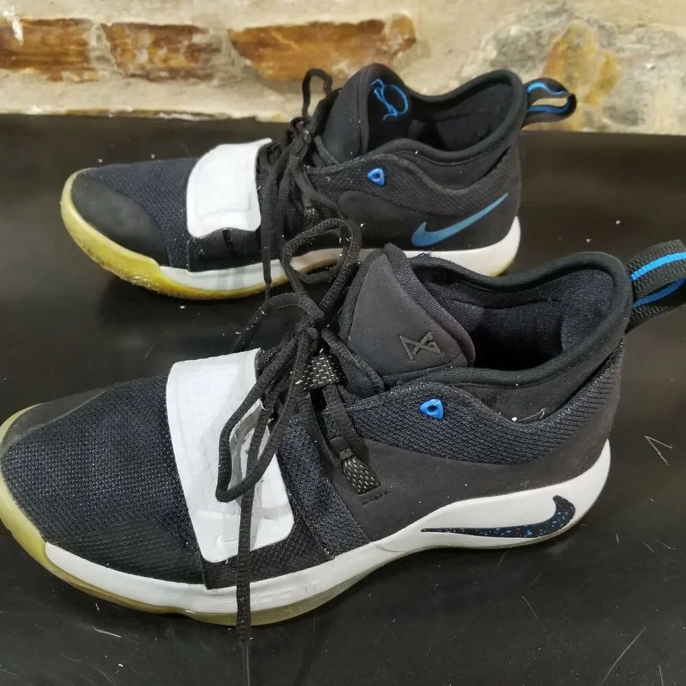 Nike Paul George 2 mens size 9 Sneakers Black Basketball BQ8452-006